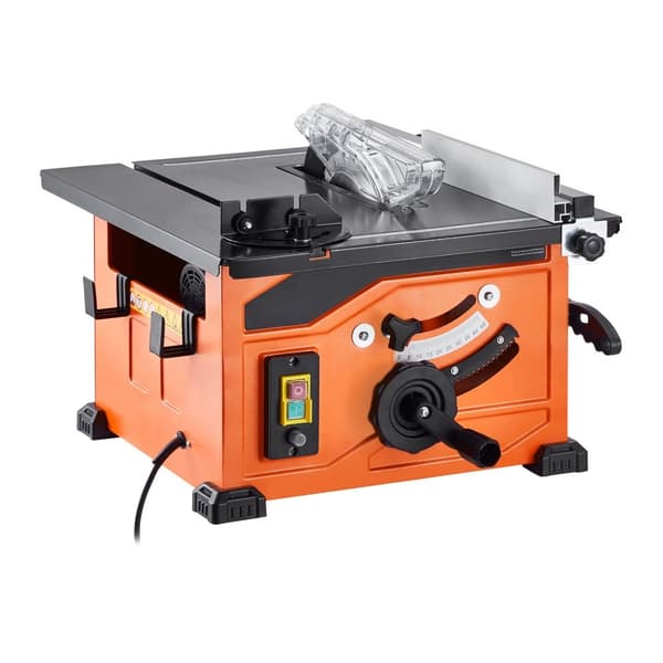 Pöytäsaha 1200W, Kannettava Kompakti, 210mm Sahanterä, 225mm Maks. Leikkauskapasiteetti, 4800 RPM Leikkausnopeus, 24-Hampainen Terä, Jiirimitta