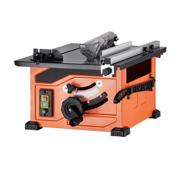 Pöytäsaha 1200W, Kannettava Kompakti, 210mm Sahanterä, 225mm Maks. Leikkauskapasiteetti, 4800 RPM Leikkausnopeus, 24-Hampainen Terä, Jiirimitta
