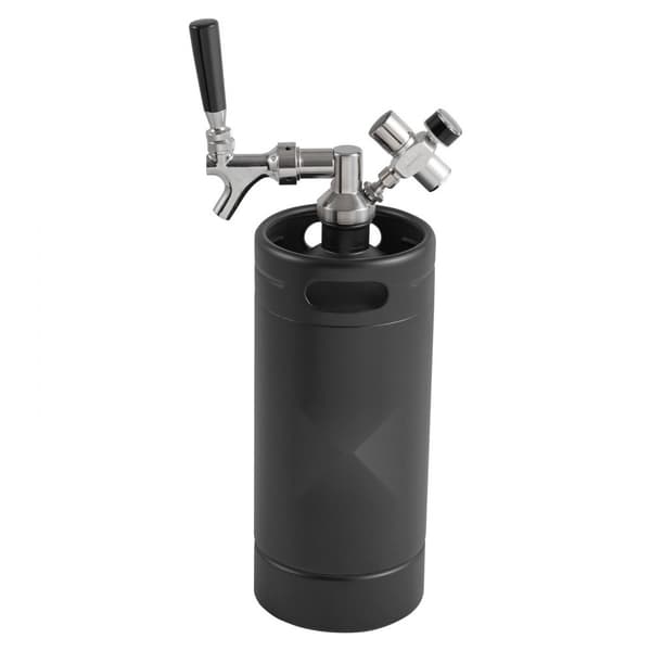 Mini Trycksatt Growler, 128Oz 4L Fatöl, Hem bryggning, Svart ölfat