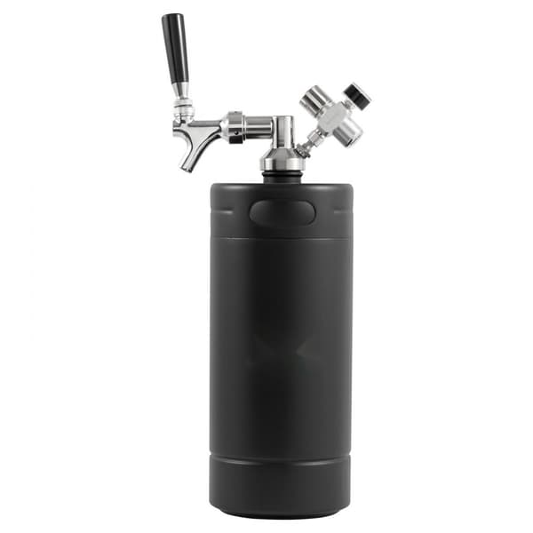 Mini Trycksatt Growler, 128Oz 4L Fatöl, Hem bryggning, Svart ölfat