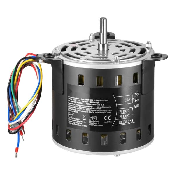 Ovnblæsermotor 1/2HK, 220V, 2,6A, 1300RPM, 3 hastigheder, 15μF/450V kondensator, høj effektivitet, slidstærk konstruktion