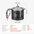 Pikkukuva 7 / 11: Uunipuhaltimen moottori 1/3HP, 220V 1.95A 1250RPM, 3-nopeuksinen, 15µF/450V kondensaattori