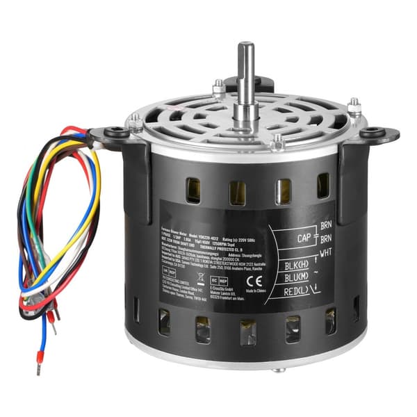 Uunipuhaltimen moottori 1/3HP, 220V 1.95A 1250RPM, 3-nopeuksinen, 15µF/450V kondensaattori