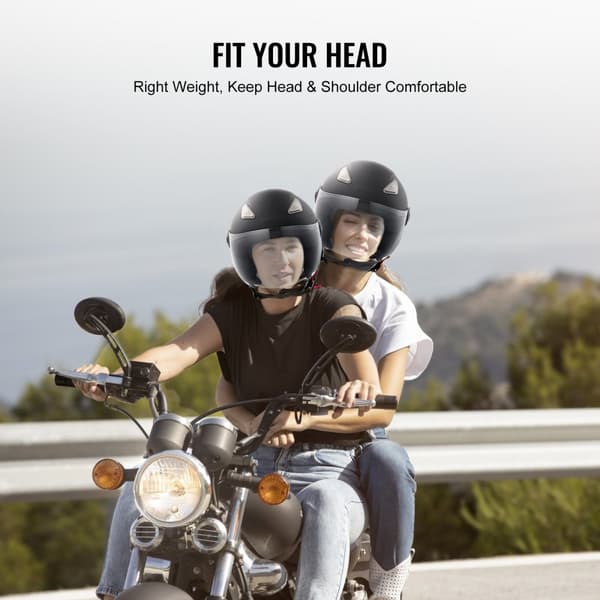 3/4 ansiktsmotorcykelhjälm, Motocrosshjälm, med Bluetooth-kommunikationsfunktioner
