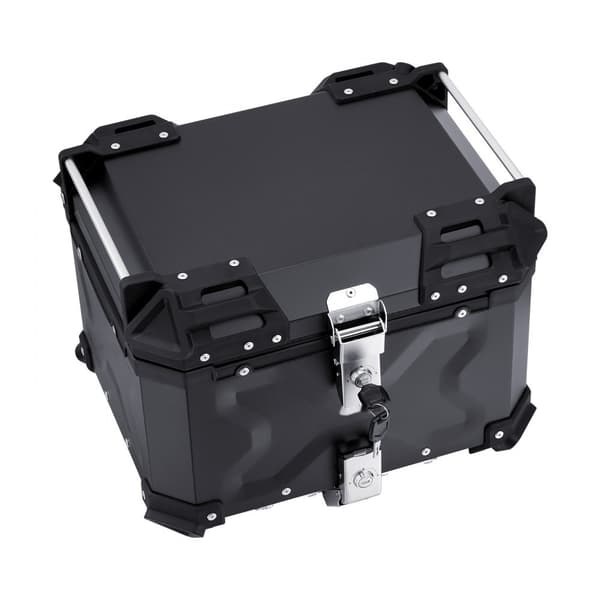 55L Motorcykel Top Case, Universal Tail Box, Læderforing, robust design, vandafvisende, nem montering