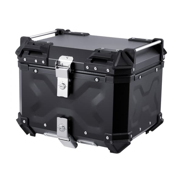 55L Motorcykel Top Case, Universal Tail Box, Læderforing, robust design, vandafvisende, nem montering