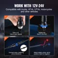 Miniatyrbillede 6 af 11: LED Piskelys 2 STK 3FT RGB Antenne Lys, Fjernbetjening, App-styret, perfekt til ATV, UTV og RZR