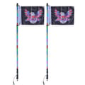 Miniatyrbillede 11 af 11: LED Piskelys 2 STK 3FT RGB Antenne Lys, Fjernbetjening, App-styret, perfekt til ATV, UTV og RZR