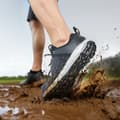Miniatyrbild 8 av 11: Ståltåskor för män, US storlek 10, Atletiska arbetskor, Svarta sneakers