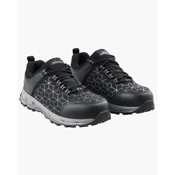 Ståltoet Sko til Mænd, US Størrelse 9, Brede Atletiske Arbejdssko, Holdbare, Komfortable, Sorte Sneakers