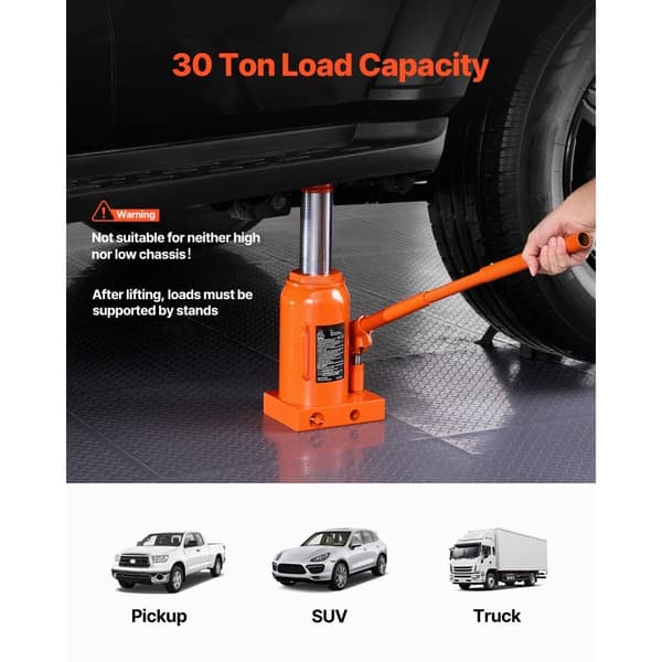 30 Tonnia Hydraulinen Pullontunkki, High Lift Autokorjaamo, Manuaalinen Autojen Nostolaite