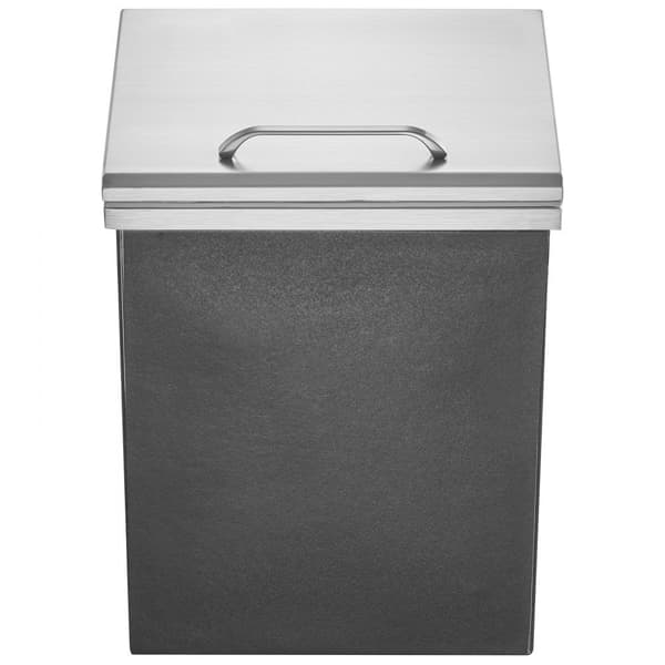 14x12x18 Upotettava jääkaappi, ruostumattomasta teräksestä, Jääkaappi-jääjäähdytin ja kansi