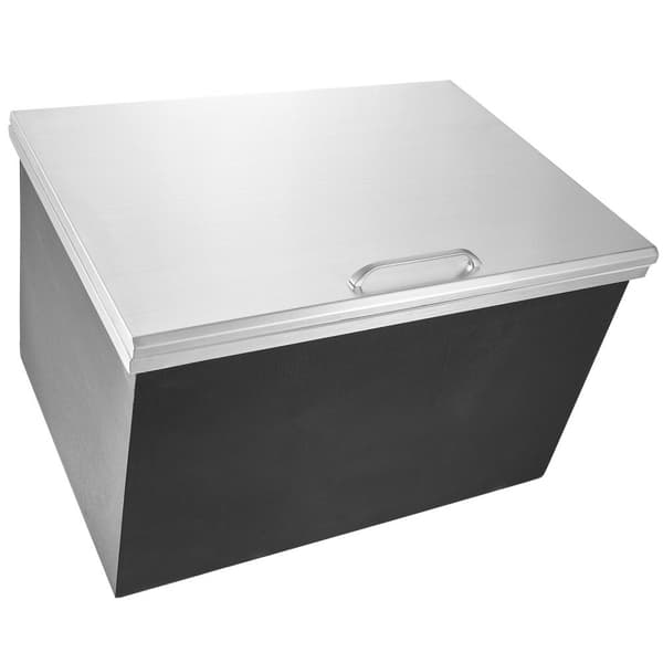 28x20x17 Drop in Ice Chest - Teräksenrustumaton jääjäähdytin Kylmälaatikko, sisäänrakennettu jääkaappi ja kansi