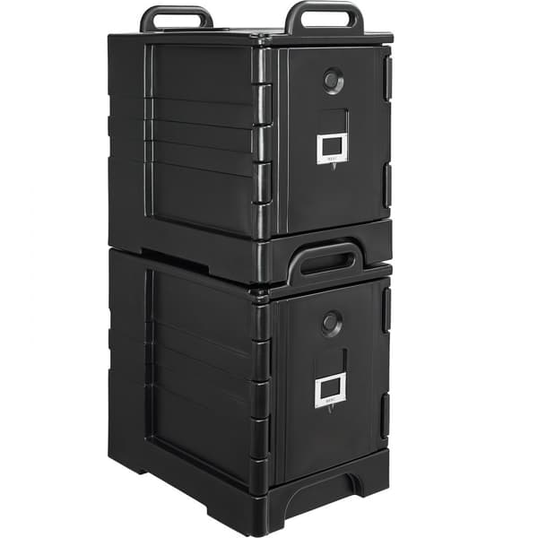 Isoleret Madpakket Transportkasse, Stabelbar Catering Opvaskeboks 81QTx, Pladsbesparende, Transportvenlig, Holdbar konstruktion