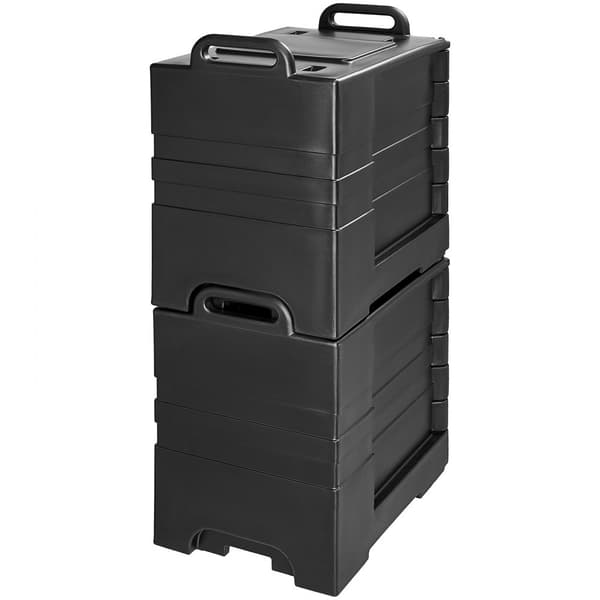 Isoleret Madpakket Transportkasse, Stabelbar Catering Opvaskeboks 81QTx, Pladsbesparende, Transportvenlig, Holdbar konstruktion