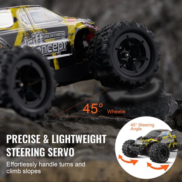 Kaukosäädettävä Auto 1:18, 4WD Maastoauto, Lasten Maastoauto, Kestävä & Korkealaatuinen
