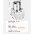 Miniatyrbillede 7 af 11: Madprocessor & Grøntsagshakker 15L, Rustfrit stål, Erhvervskvalitet, kraftfuld motor, multifunktionel og nem at rengøre