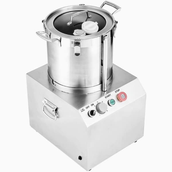 Madprocessor & Grøntsagshakker 15L, Rustfrit stål, Erhvervskvalitet, kraftfuld motor, multifunktionel og nem at rengøre