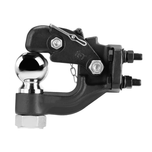 Pintle Hitch 2-5/16 Bollmontering, för 2,5-3 Lunette Ring, Lastkapacitet 30000 lbs