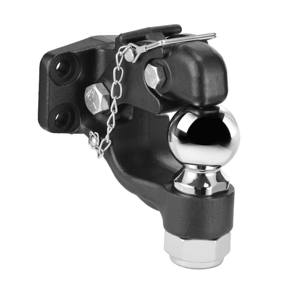 Pintle Hitch 2-5/16 Bollmontering, för 2,5-3 Lunette Ring, Lastkapacitet 30000 lbs
