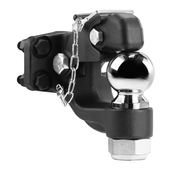 Pintle Hitch 2-5/16 Bollmontering, för 2,5-3 Lunette Ring, Lastkapacitet 30000 lbs