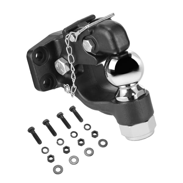 Pintle Hitch 2-5/16 Bollmontering, för 2,5-3 Lunette Ring, Lastkapacitet 30000 lbs