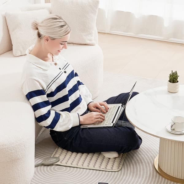 Infraröd Värmepadda med Ametist Ädelstenar, Far Infrared Heating Pad, Negative Jon Egenskaper