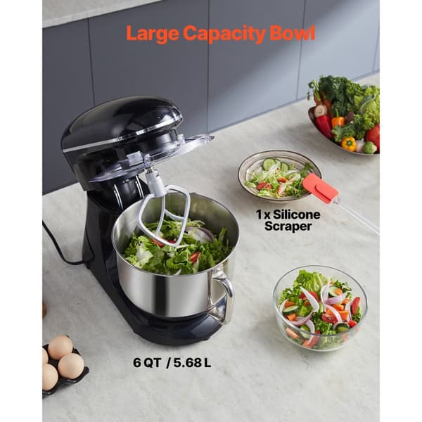 Sähköinen taikinasekoitin Stand Mixer 6 Quart, 1400W, 6+ nopeuden ruokavatkain