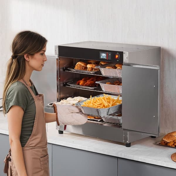 Hot Box madvarmer 4-trins koncessionsvarmeskab, med vandbakke, effektiv opvarmning, energieffektiv, perfekt til catering