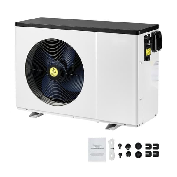 Elektrisk Poolvarmepumpe 1,48-7,11 kW, Energibesparende, Variabel Frekvens, Effektiv Opvarmning, Pladsbesparende Design