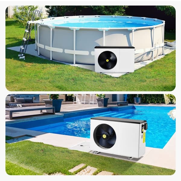 Elektrisk poolvarmepumpe 3,22-15,25 kW, energivenlig, variabel frekvens, effektiv opvarmning og energibesparelse