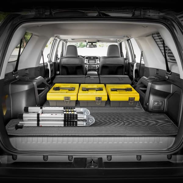 Cargo Mat, All Weather TPE, Skræddersyet Passform til Toyota 4Runner 7-sæder, 2010-2026, Vandtæt, Slidstærk, Let at rengøre