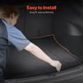 Miniatyrbillede 3 af 11: Cargo Mat, All Weather TPE, Custom Fit til Tesla Model Y 2020-2024, slidstærk, vandafvisende, skridsikker design