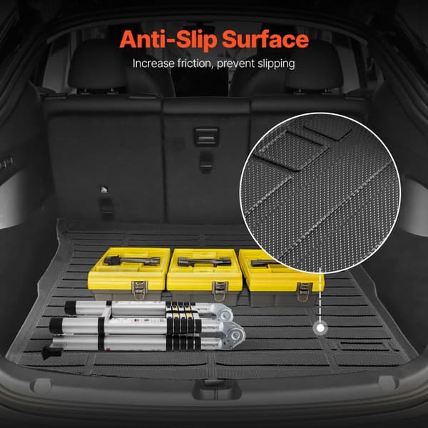 Cargo Mat, All Weather TPE, Custom Fit til Tesla Model Y 2020-2024, slidstærk, vandafvisende, skridsikker design