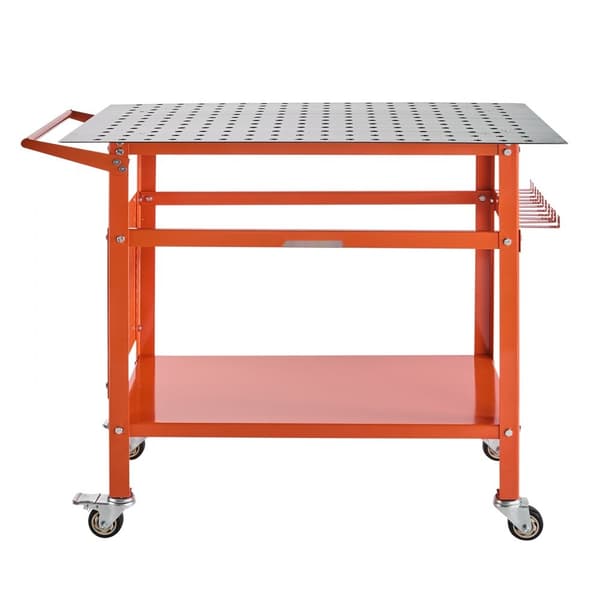 Svejsebord 40x24, Svejsearbejdsbænk, 800LBS statisk vægtkapacitet, robust og holdbar konstruktion