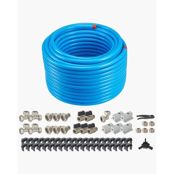Luftkompressor Sæt, 3/4'' x 200FT HDPE-Aluminium, Luftrørsystem, høj kvalitet, fleksibel og holdbar, nem installation