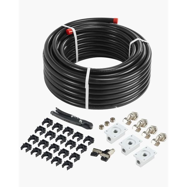 Luftpumpe Linjesæt 3/4 '' x 100FT PU, Professionel Kompressor System, Slidstærkt, Fleksibelt, Modstandsdygtigt over for Temperaturændringer