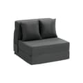 Miniatyrbillede 1 af 11: Foldbar sovesofa 3-i-1, med 2 puder, mørkegrå, pladsbesparende design, multifunktionel og komfortabel