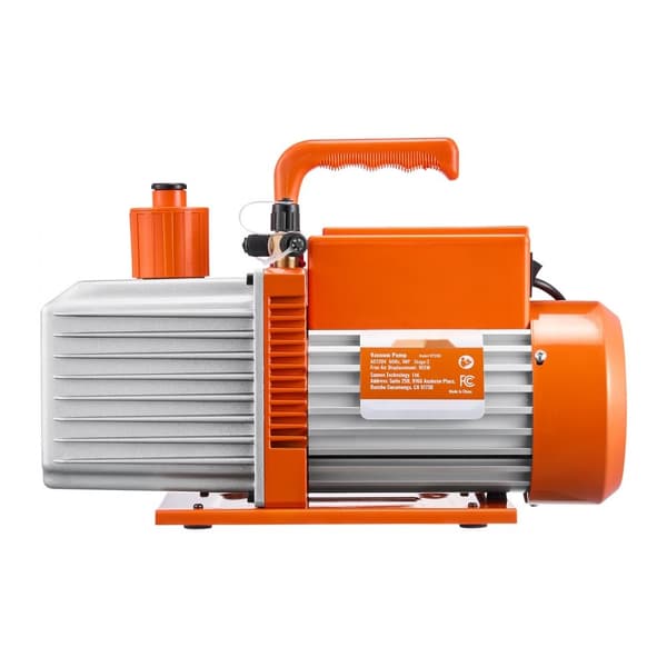 Tyhjiöpumppu 9 CFM, HVAC 2-vaiheinen pyöriväsiipipumppu, öljy mukana
