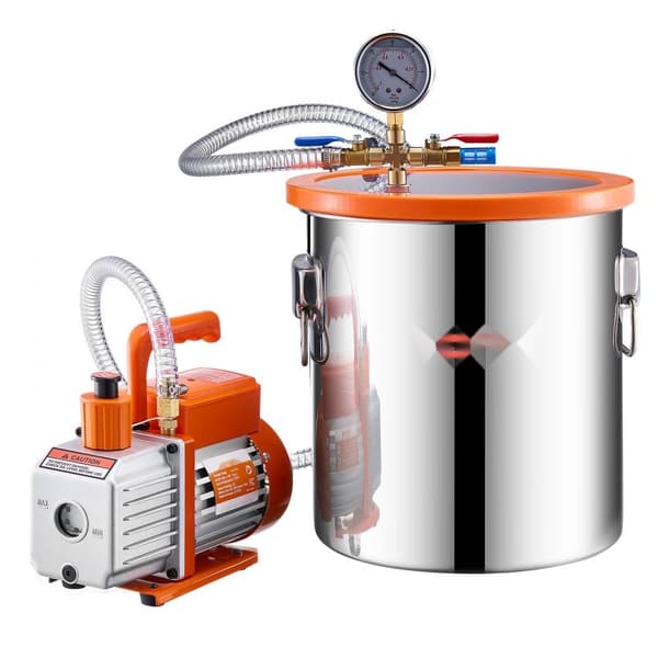 5-gallon vakuumkammer, 3.5CFM enkelttrins pumpe, effektiv afgasning, holdbar konstruktion, ideal til DIY projekter