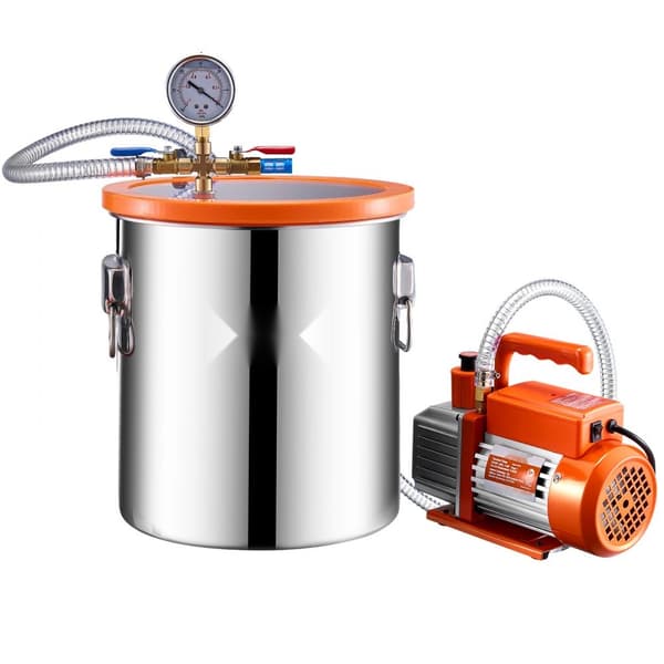 5-gallon vakuumkammer, 3.5CFM enkelttrins pumpe, effektiv afgasning, holdbar konstruktion, ideal til DIY projekter