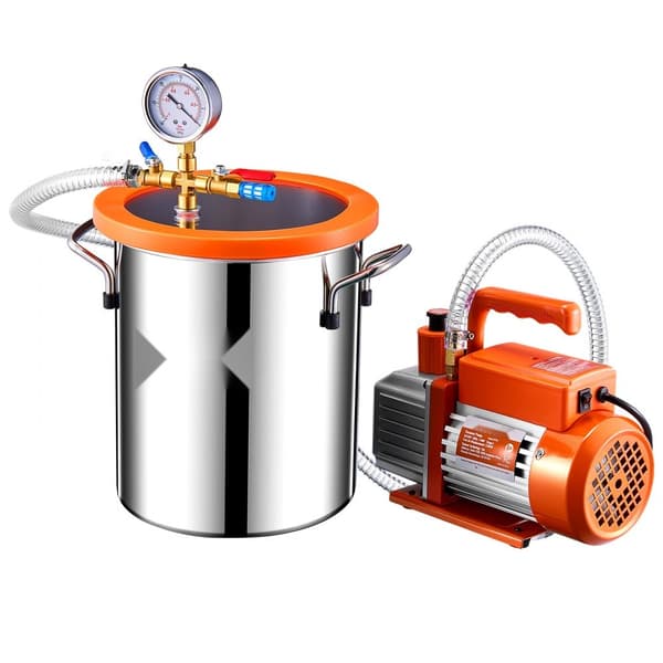 Vakuumkammer 1,5 gallon, 3,5CFM enkelttrins pumpe, effektiv luftudtrækning, kompakt og holdbar design
