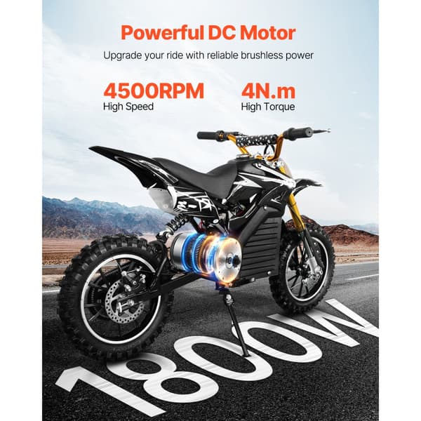 Børsteløs DC-motorsæt 1800W 48V, Opgraderet controller, 4500rpm, høj effektivitet, holdbar og energibesparende