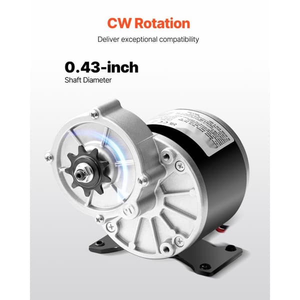 350W elektrisk DC-motor, 24V 3000rpm, kraftfuld motor til E-Bike og Dirt Bike DIY, effektiv og holdbar