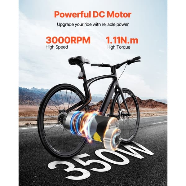350W elektrisk DC-motor, 24V 3000rpm, kraftfuld motor til E-Bike og Dirt Bike DIY, effektiv og holdbar