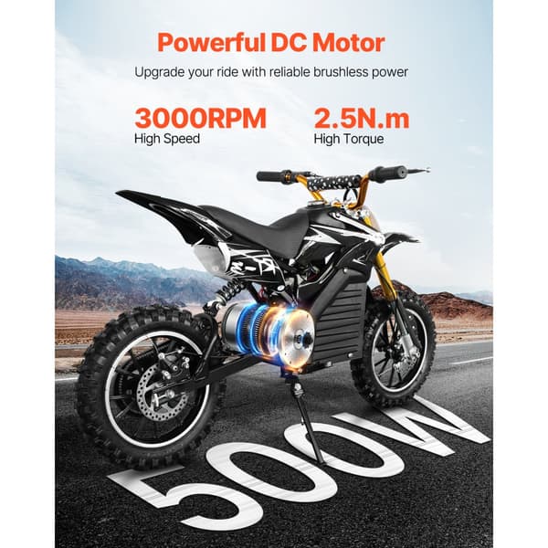 500W elektrisk børsteløs DC-motorsæt, 36V 3000rpm, opgraderet controller, høj effektivitet, stille drift
