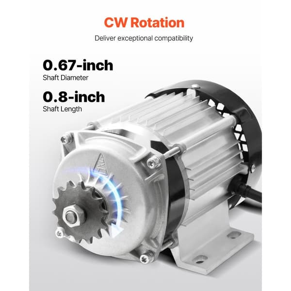 Sähköharjaton Tasavirtamoottorisarja 750 W, 48 V 2700 rpm, päivitetty ohjain