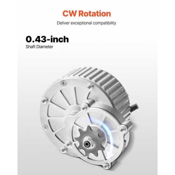Sähköharjaton tasavirtamoottorisarja 450W, 36V, 3000 rpm, nopeudensäätimellä