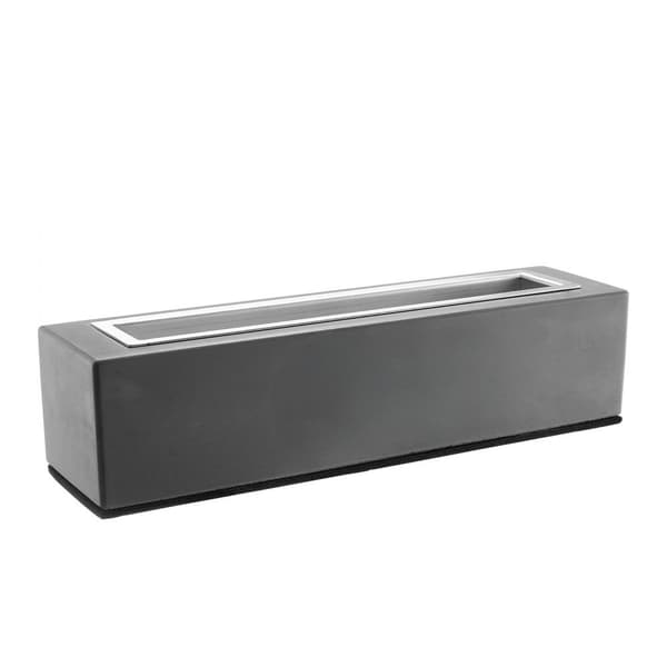 Bordplade 15 Tommer Fire Pit Bowl, Beton Pejs, Indendørs & Udendørs, Perfekt til Patio, Holdbar og Stilfuld