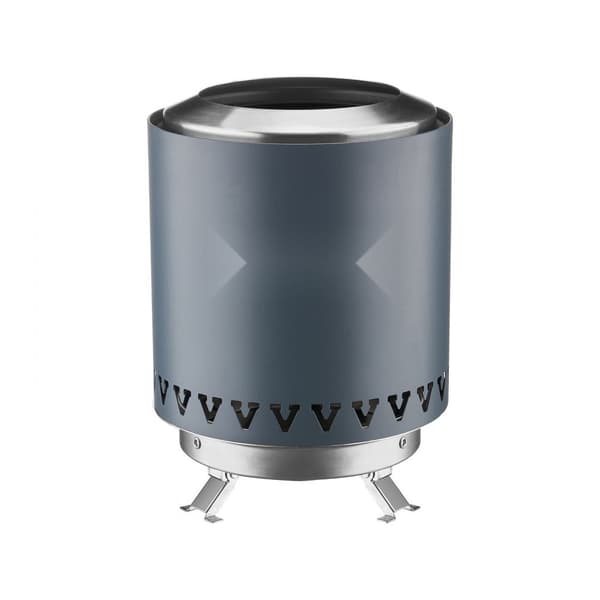 Bordplade Fire Pit, 6 tommer rustfrit stål, indendørs/udendørs, blå, bærbar, holdbar, moderne design
